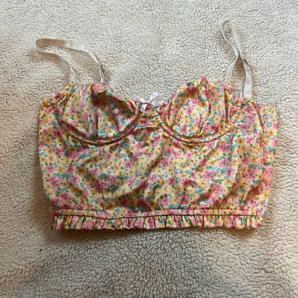 NWOT PRINCESS POLLY floral bralette